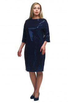Платье "Олси" 1805017/1V ОЛСИ (Синий/блеск)