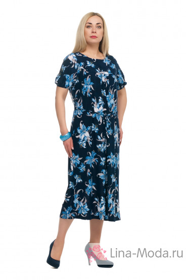 Платье "Олси" 1705040/2V ОЛСИ (Синий)